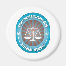 Cool Patent Attorneys Club Refrigerator Magnet