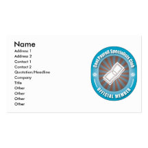 Cool Payroll Specialists Club Business Cards
