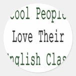 Cool People Love Their English Class Sticker