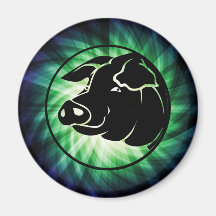 Cool Pig Head Fridge Magnets