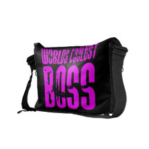Cool Pink Gifts for Bosses : Worlds Coolest Boss Messenger Bag