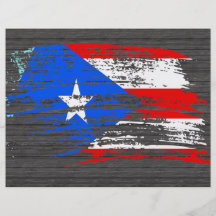 Cool Puerto Rican flag design Flyers