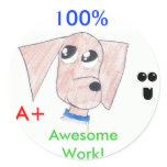Cool Puppy "Awesome Work" stickers
