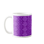 Cool Purple Floral Pattern Mug