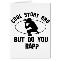 cool rap designs greeting card