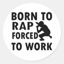 Cool Rap Designs Round Sticker