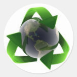 cool recycle logo stickers