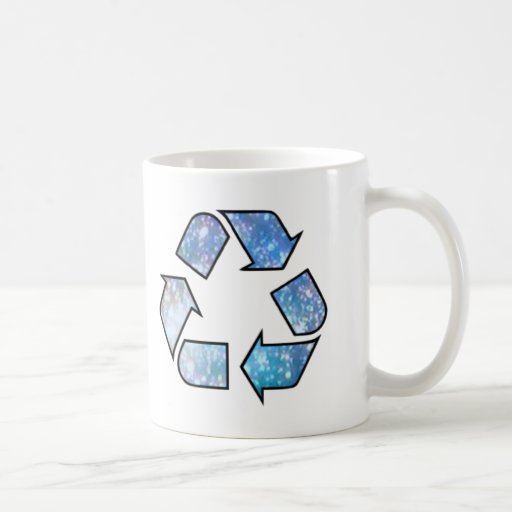 Cool Recycling Symbol Coffee Mugs