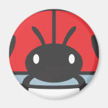 Cool Red Ladybug Cartoon Refrigerator Magnet