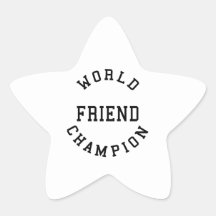 Cool Retro Friends : World Champion Friend Star Sticker