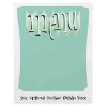 Cool retro style Blank menu template Personalized Flyer