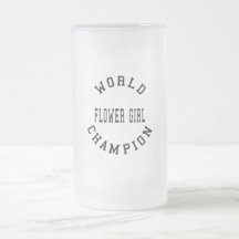 Cool Retro World Champion Flower Girl Beer Mug