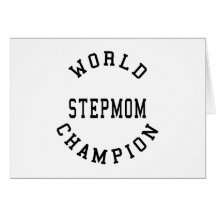 Cool Retro World Champion Stepmom Greeting Cards