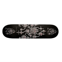 Cool robotics graphic art skateboard design