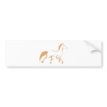 Cool Running Horse Logo Shirt bumper stickers