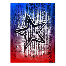 Cool Rustic Lone Star Pop Art Print Postcard