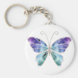 Cool Shades Rainbow Wings Butterfly Keychain