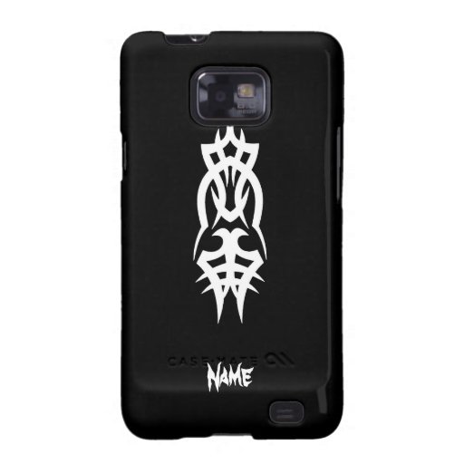 Cool Simple Elegant Classic Black White Tribal Samsung Galaxy Cases
