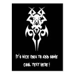 Cool Simple Elegant Classic Black White Tribal Postcard