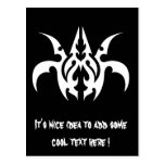 Cool Simple Elegant Classic Black White Tribal Postcards