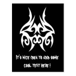 Cool Simple Elegant Classic Black White Tribal Post Cards