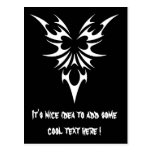 Cool Simple Elegant Classic Black White Tribal Postcards