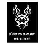 Cool Simple Elegant Classic Black White Tribal Post Cards