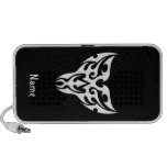 Cool Simple Elegant Classic Black White Tribal Mini Speakers