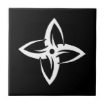 Cool Simple Elegant Classic Black White Tribal Tile