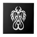Cool Simple Elegant Classic Black White Tribal Tile