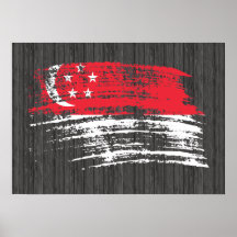 Cool Singaporean flag design Poster