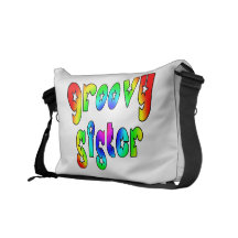 Cool Sisters Birthdays Christmas : Groovy Sister Messenger Bags