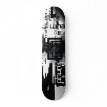 Cool skateboard design black