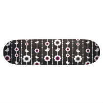 Cool skateboard with girly bird graphic