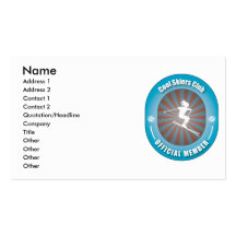 Cool Skiers Club Business Card Templates