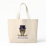 cool skull art tote bags