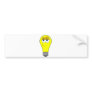 Cool Smiley Light Bulb Bumper Stickers