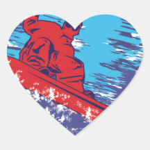 Cool Snowboarder Sticker