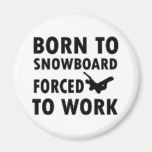 Cool Snowboarding Designs Magnet