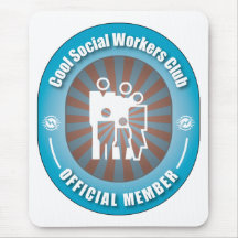 Cool Social Workers Club Mouse Pad