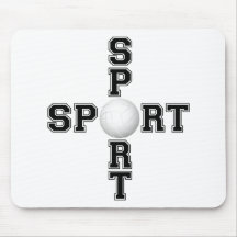 Cool Sport Volleyball Cross Mouse Mats