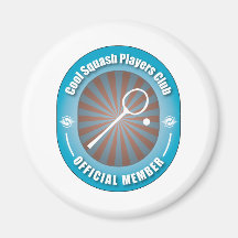 Cool Squash Players Club Fridge Magnet