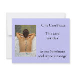 Cool Stone Gift Certificate invitations
