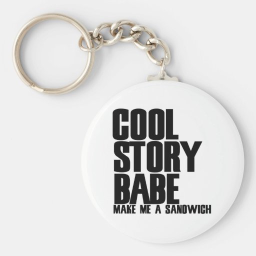 Cool Story Bro Parody Keychains