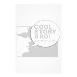 Cool story bro stationery design