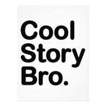 Cool Story Bro. Tell it Again Personalised Invitation
