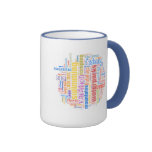 Cool summer text art mug