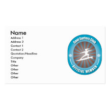 Cool Surfers Club Business Cards