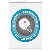 Cool Table Tennis Players Club Greeting Cards