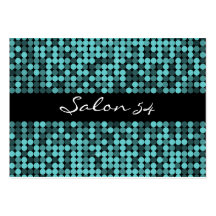 Cool Teal Glam Business Card